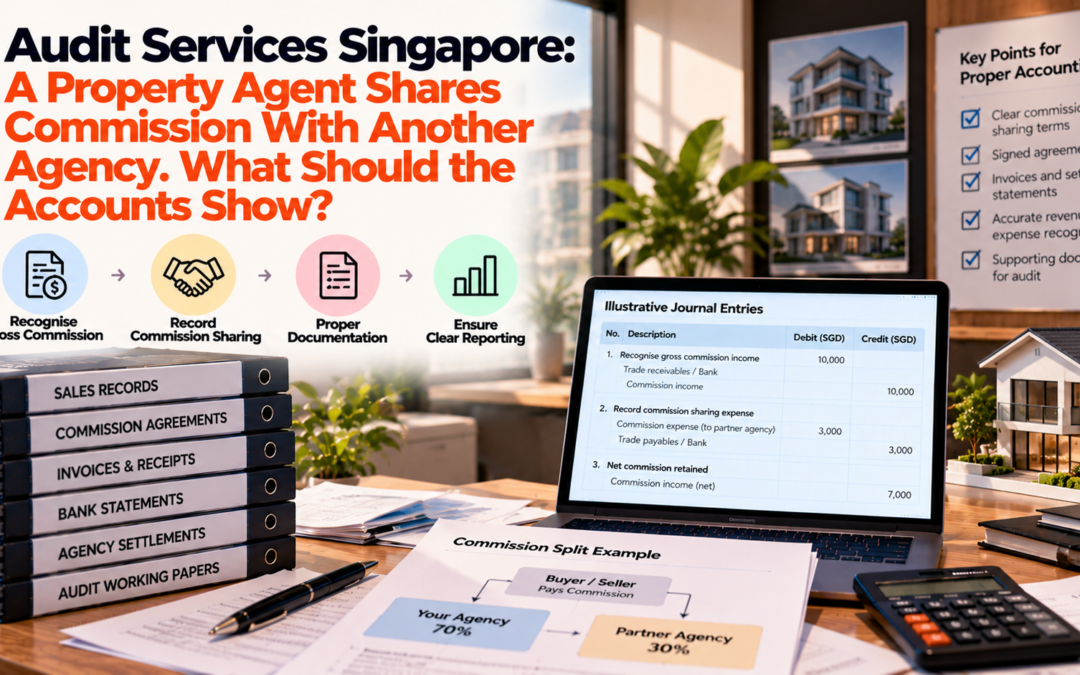 Audit Services Singapore: A Property Agent Shares Commission With Another Agency. What Should the Accounts Show?