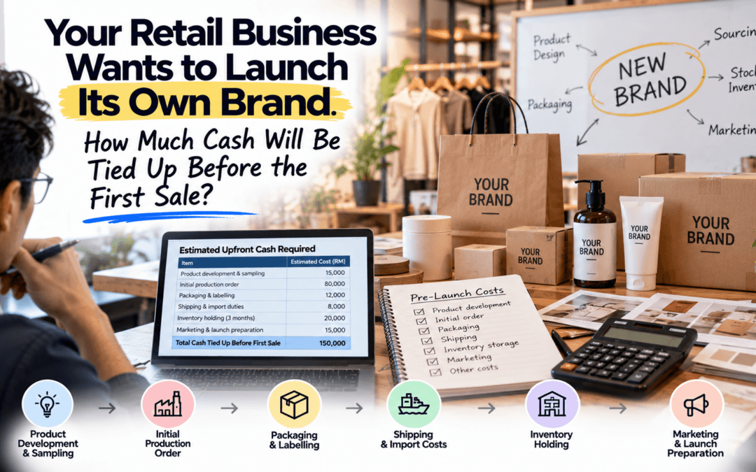 Your Retail Business Wants to Launch Its Own Brand. How Much Cash Will Be Tied Up Before the First Sale?