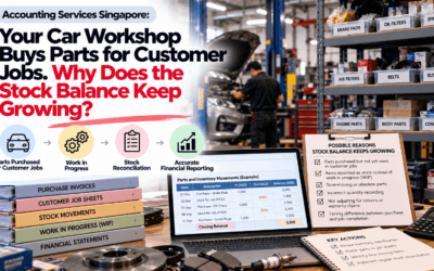 Accounting Services Singapore: Your Car Workshop Buys Parts for Customer Jobs. Why Does the Stock Balance Keep Growing?